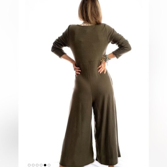 Three Bird Nest Simply Comfort Jumpsuit - Picture 3 of 11